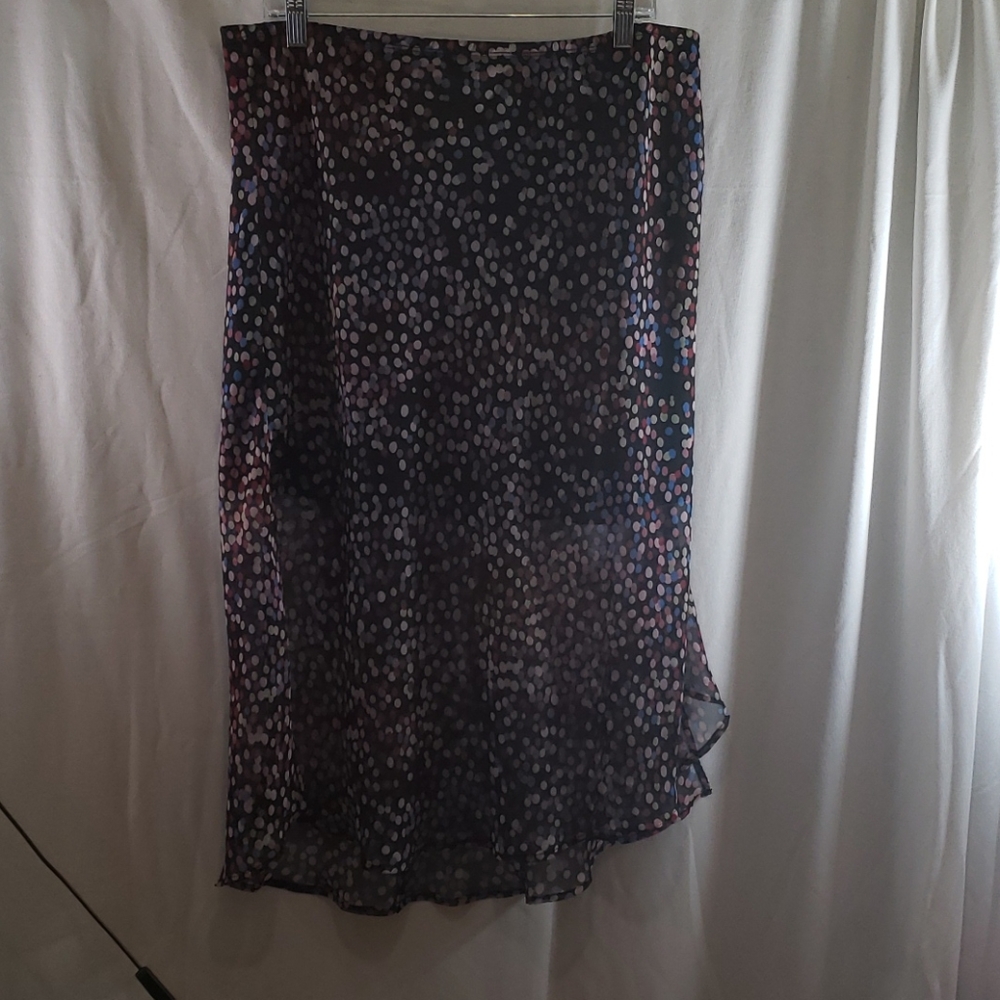 Cato Multi Color Print Long Skirt